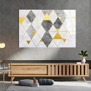 Tempered Glass Abstract Art, Luxury Tempered Glass Wall Art