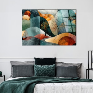 Tempered Glass Abstract Art, Luxury Tempered Glass Wall Art
