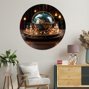 Tempered Glass Wall Art for Home Decor, Marble Design Wall Decor