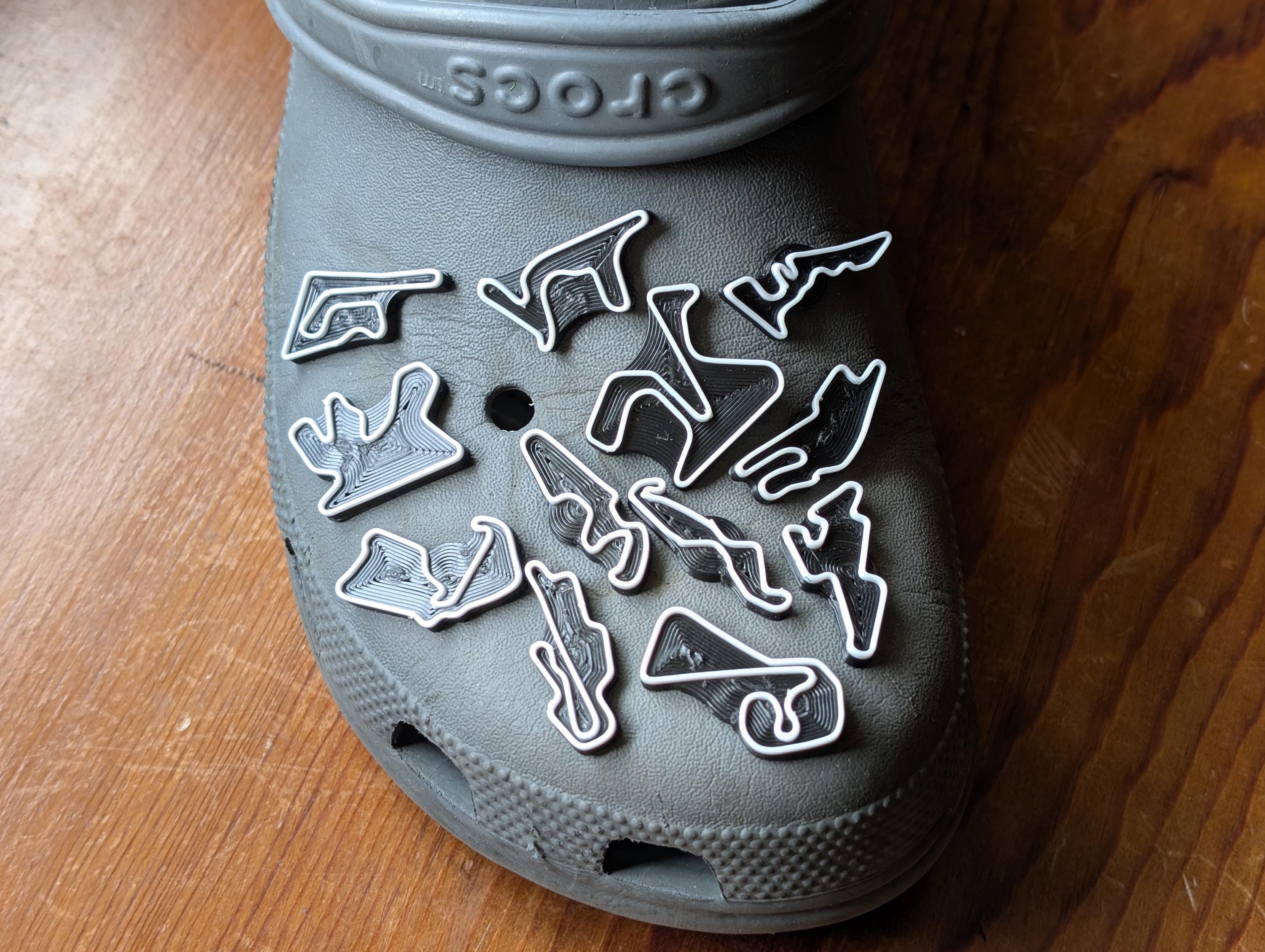 Motogp Track Set, Shoe Charms - Etsy