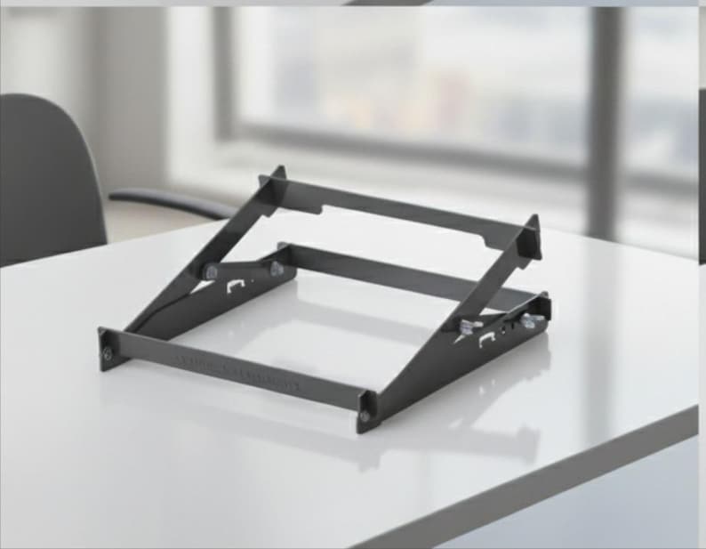 Adjustable Laptop Stand DXF File | Foldable Laptop Riser CNC Laser Cut ...
