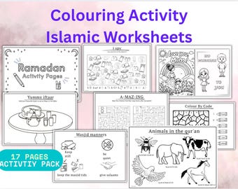 Ramadan Activity Pack: Islamic Coloring Pages & Puzzles (Digital Download)