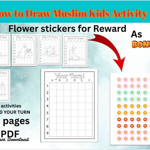 Ramadan Activity eBook: Muslim Kids Drawing & Coloring (PDF Download)