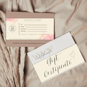 Printable Gift Voucher,Editable Gift Certificate Template,Small Business Supplies, Editable Gift Certificate, Printable Gift Card