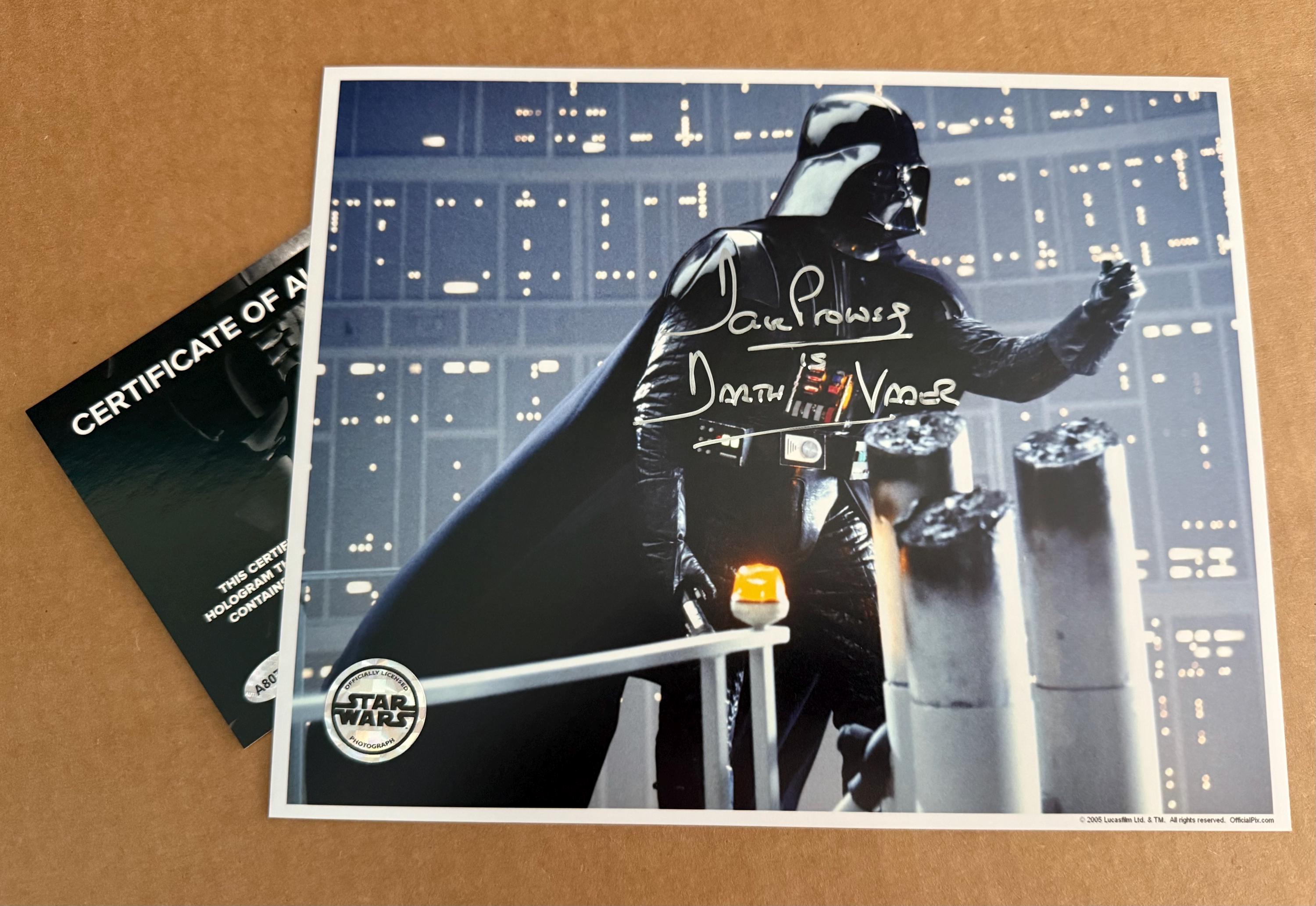 Darth Vader Autograph - Etsy