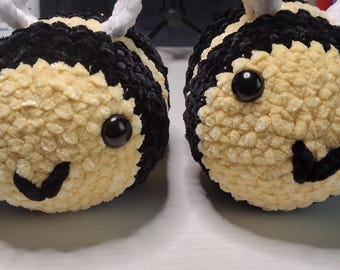 Cute Fluffy Soft Bee Plushie