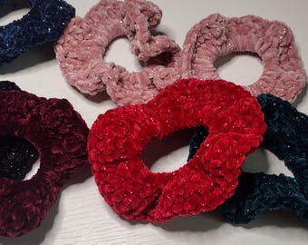 Crochet velvet Scrunchie
