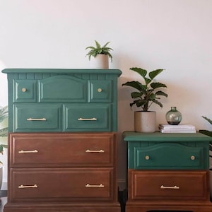 two tone dresser green Refurbished length:Long