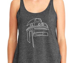 Star Wars Dron Tank Top, R2D2 Tank Top, The Mandalorian Lovers Tank Top, Cute Disney Tank Top, Star Wars Disney Tank Top