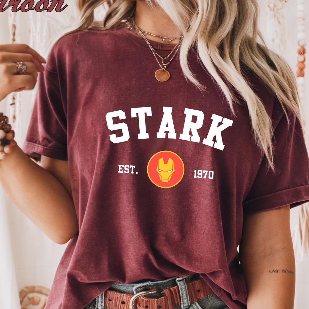 Stark Est 1970 Shirts, Ironman Shirts, Tony Stark Shirt, Avengers Team Shirt, Superhero Shirt, Avengers T-Shirt, Marvel Shirt