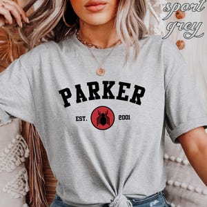 Marvel Parker Shirt, Spiderman Shirt, Marvel Avengers Team Shirt, Avengers Parker Shirt, Parker Est 2001 Shirt, Disney Marvel Superhero Tee