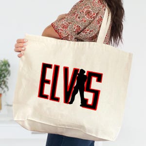 King Elvis Presley Tote Bag, Elvis Presley Bag, King of Rock Bag, Elvis Legend Bag, Presley Music Bag, Elvis Presley Fans Bag