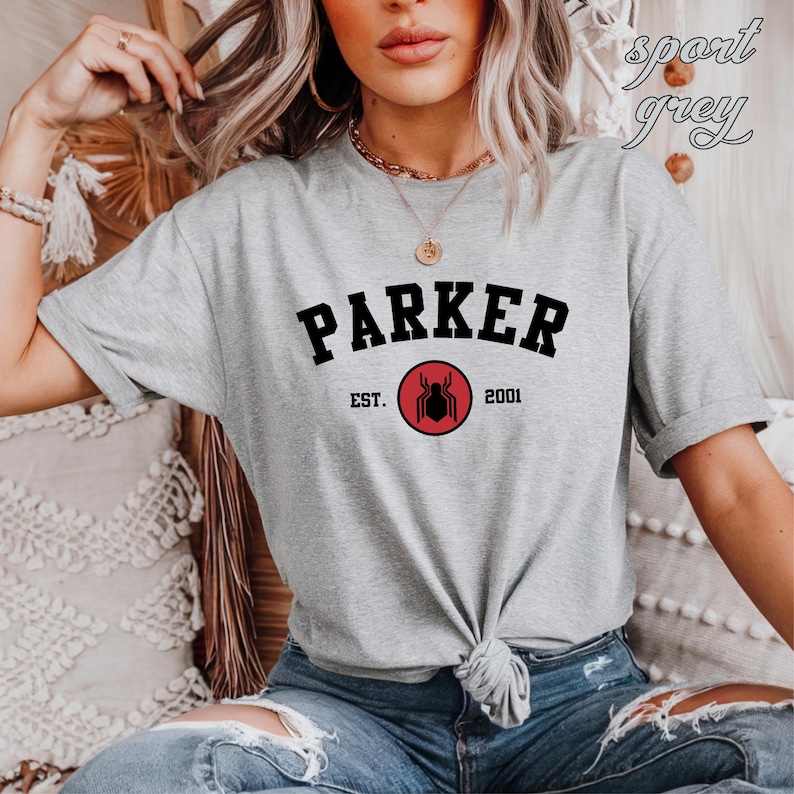 Marvel Parker Shirt, Spiderman Shirt, Marvel Avengers Team Shirt, Avengers Parker Shirt, Parker Est 2001 Shirt, Disney Marvel Superhero Tee