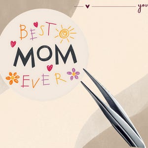 Paquete de pegatinas "La mejor mamá del mundo": PDF imprimible para el Día de la Madre + archivos SVG para tarjetas, regalos, álbumes de recortes y manualidades