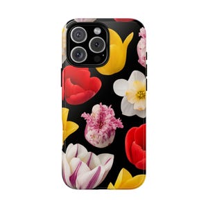 Telefoonhoesje met bloemen: slagvaste hoes met bloemenprint