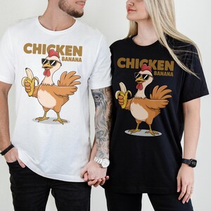 Chicken Banana Shirt I lustiges meme shirt I Geschenk fur Freunde lustig, Viral Meme Shirt, Geschenk für ihn, lustiges geschenk idee Banane