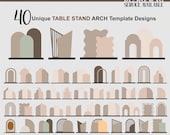 40 Arch Table Stand Templates - Glowforge Ready SVG Bundle