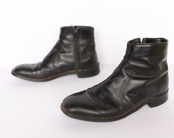 black beatle boots