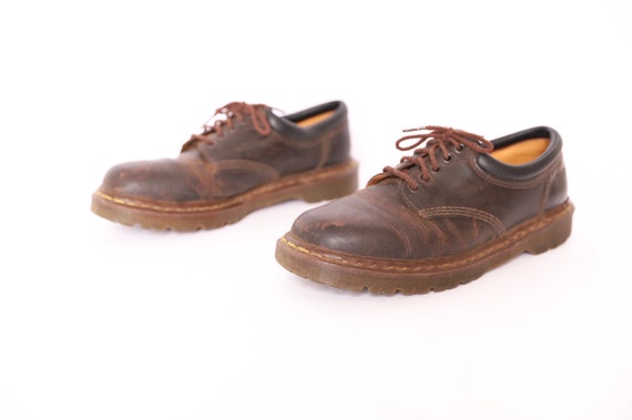 mens size 11 Dr. MARTENS style brown leather 90s B