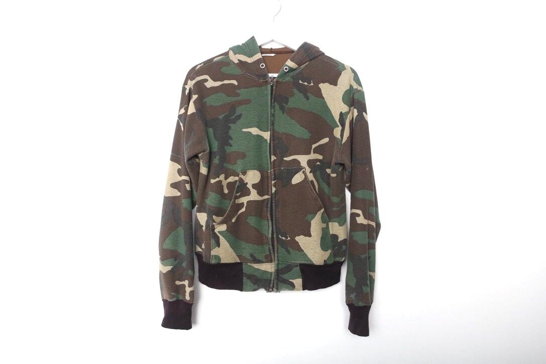 Camo zip hoodie - Etsy 日本