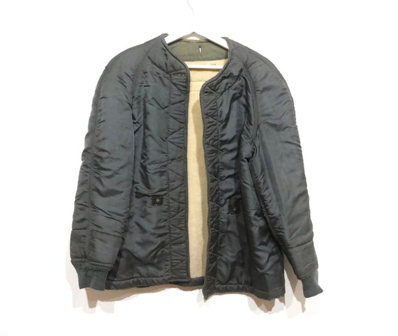 Vintage Rare Mid Century Men s Liner FIELD JACKET Sherpa Lined Jacket Military Issue Mens Size Medium FREE Shipping the U.S.A. Etsy UK