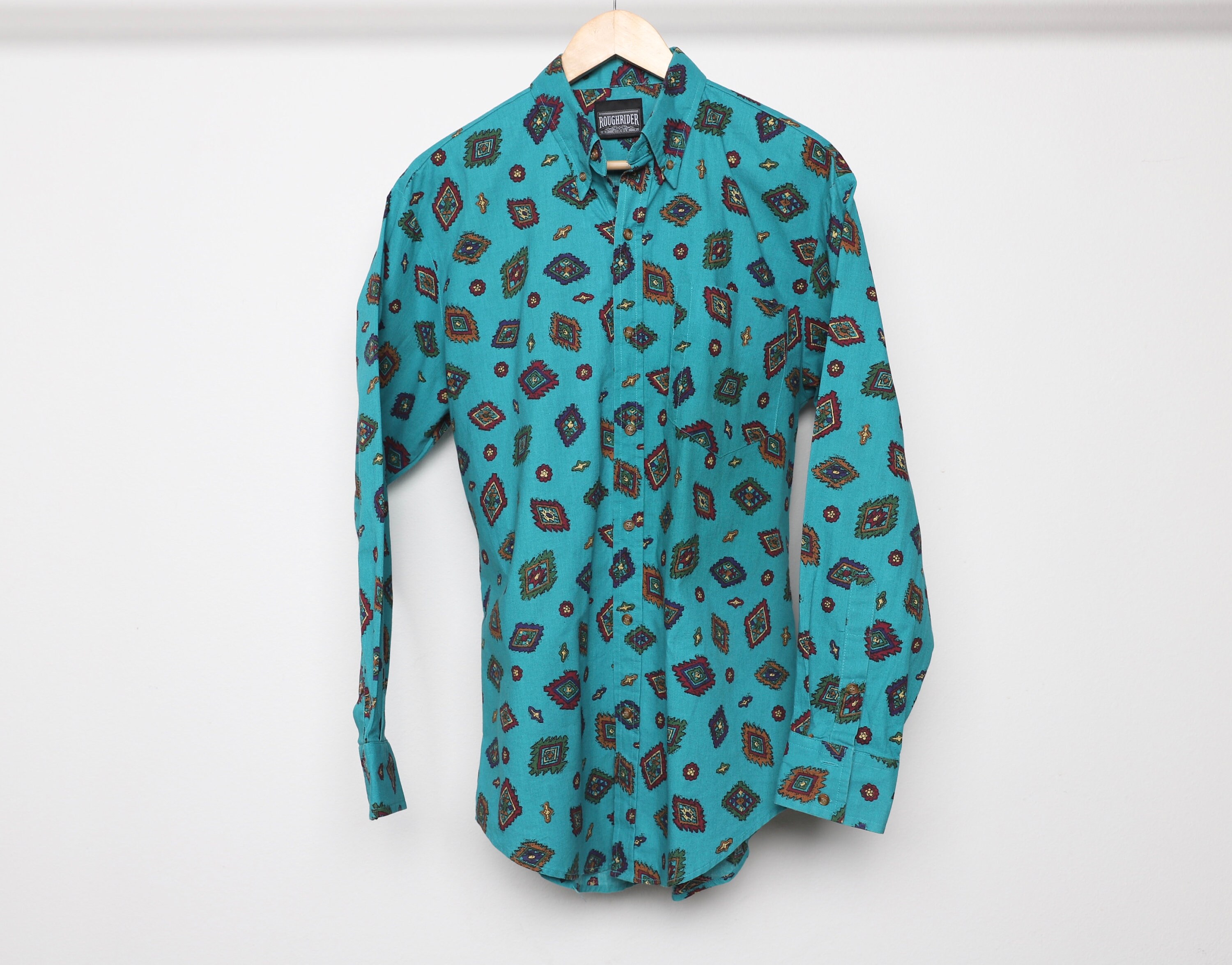 ABSTRACT 90s Button up Shirt 