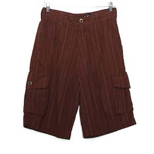 Y2k Striped Shorts - Etsy