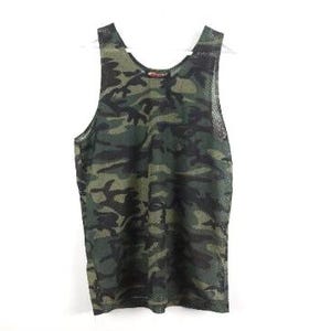 vintage Y2K camouflage vintage Tank Top echter Baum Stil camo y2k Kurzarm T-shirt -- Herrengröße klein