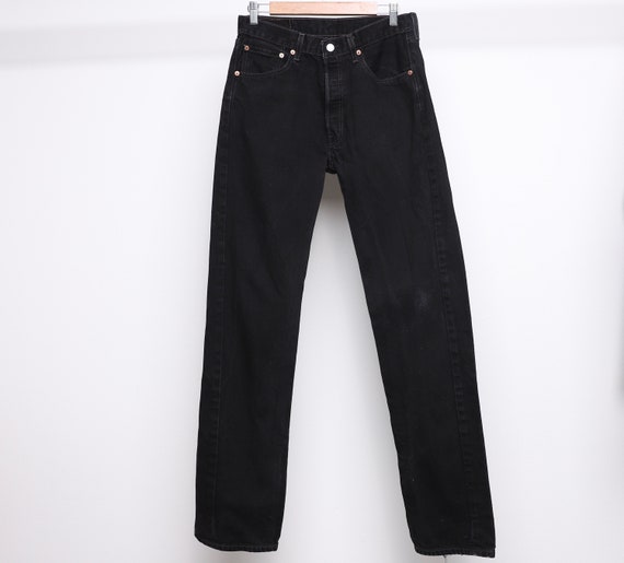Vintage BLACK levi's 501 jeans black denim levi strauss | Etsy