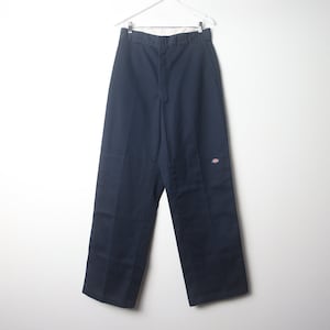 vintage MEN'S wide leg blue skater DICKIES brand baggy utility style 1990s indie blue WIDE leg pants -- waist size 31x34