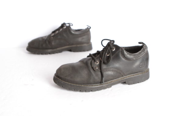 Mens Size 9.5 Doc Marten STYLE SKECHERS Brand Black Leather | Etsy
