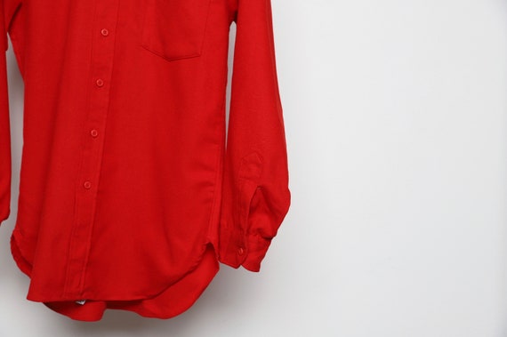 60s PENDLETON twin peaks RED flannel button down … - image 2