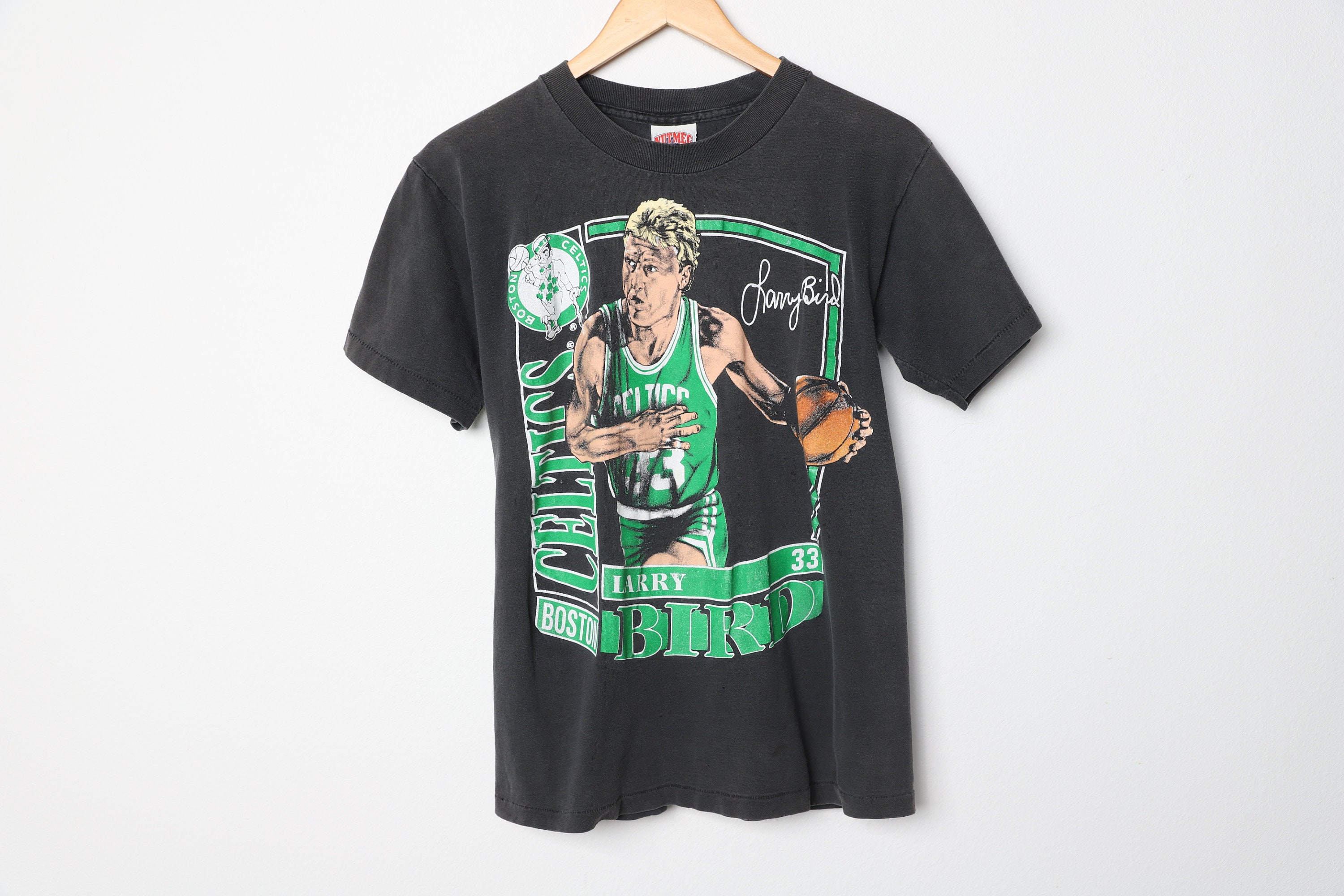 Larry Bird T-Shirt, Boston Celtics Vintage, Retro, Throwback Tees