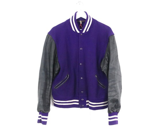 Men's 148 Purple Varsity Jacket (as1, alpha, one_size, regular