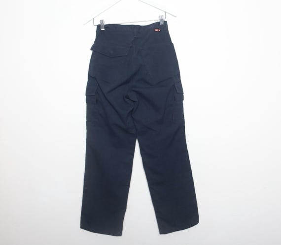 1990～00s Vintage  Navy Cargo Pant Vintage BAGGY Navy Blue CARGO Pants Skater Baggy Pants 1990s