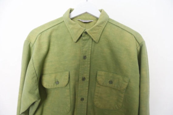 vintage CHARTREUSE green/yellow 1990s grunge FLAN… - image 2