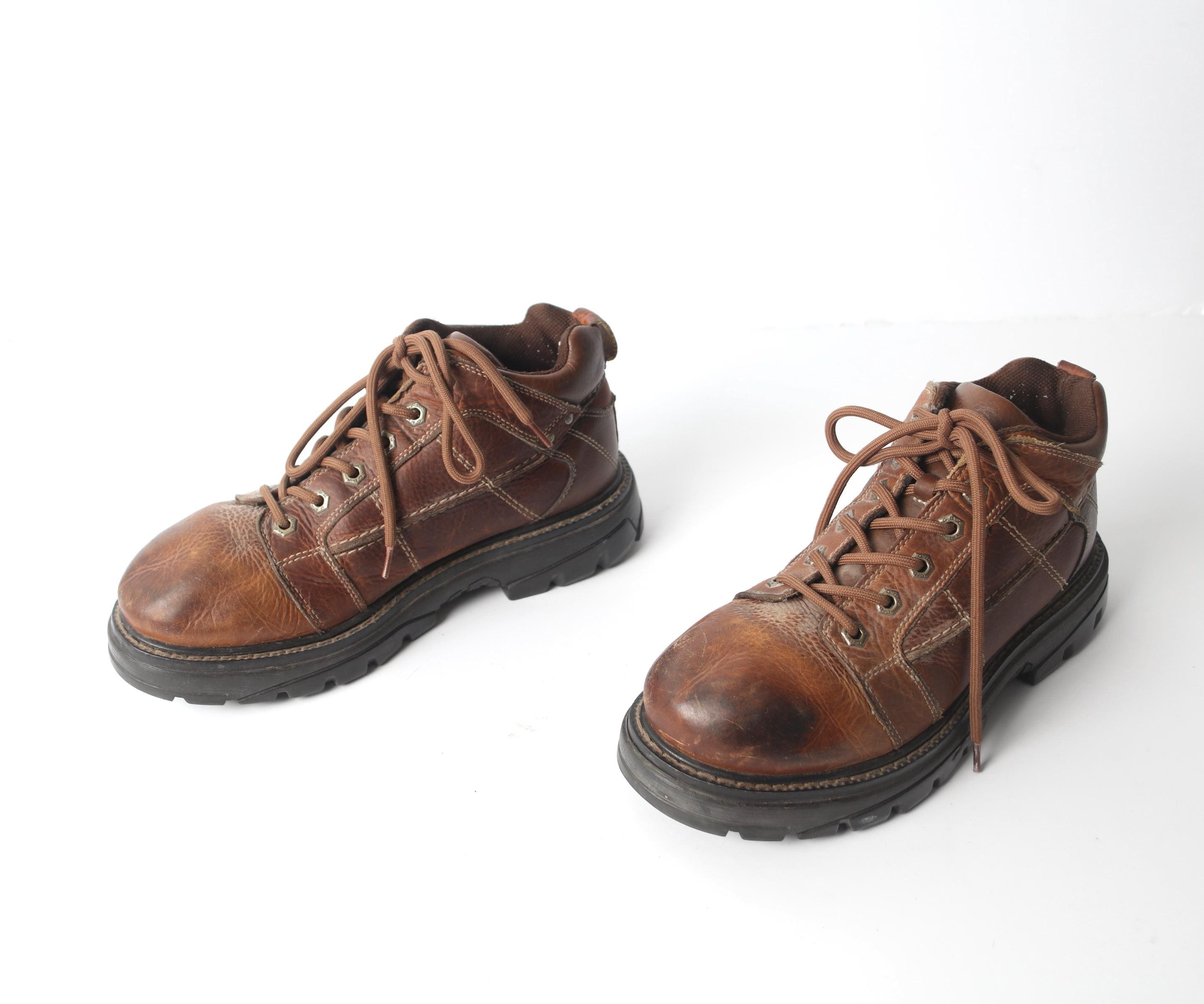 Vintage 1990s Grunge BROWN Leather GPX Brand Vintage Men's