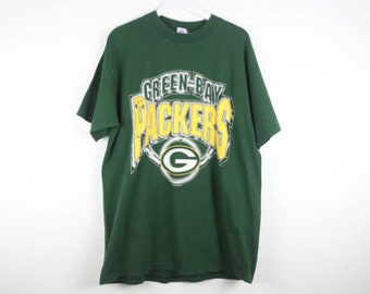 vintage GREEN BAY PACKERS 1990s nfl oversize slouchy vintage football tshirt -- size xl