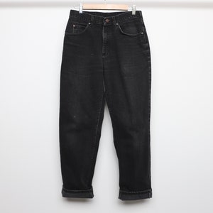 vintage BLACK lee brand 90s Y2k jeans black denim pants jeans -- 30x31