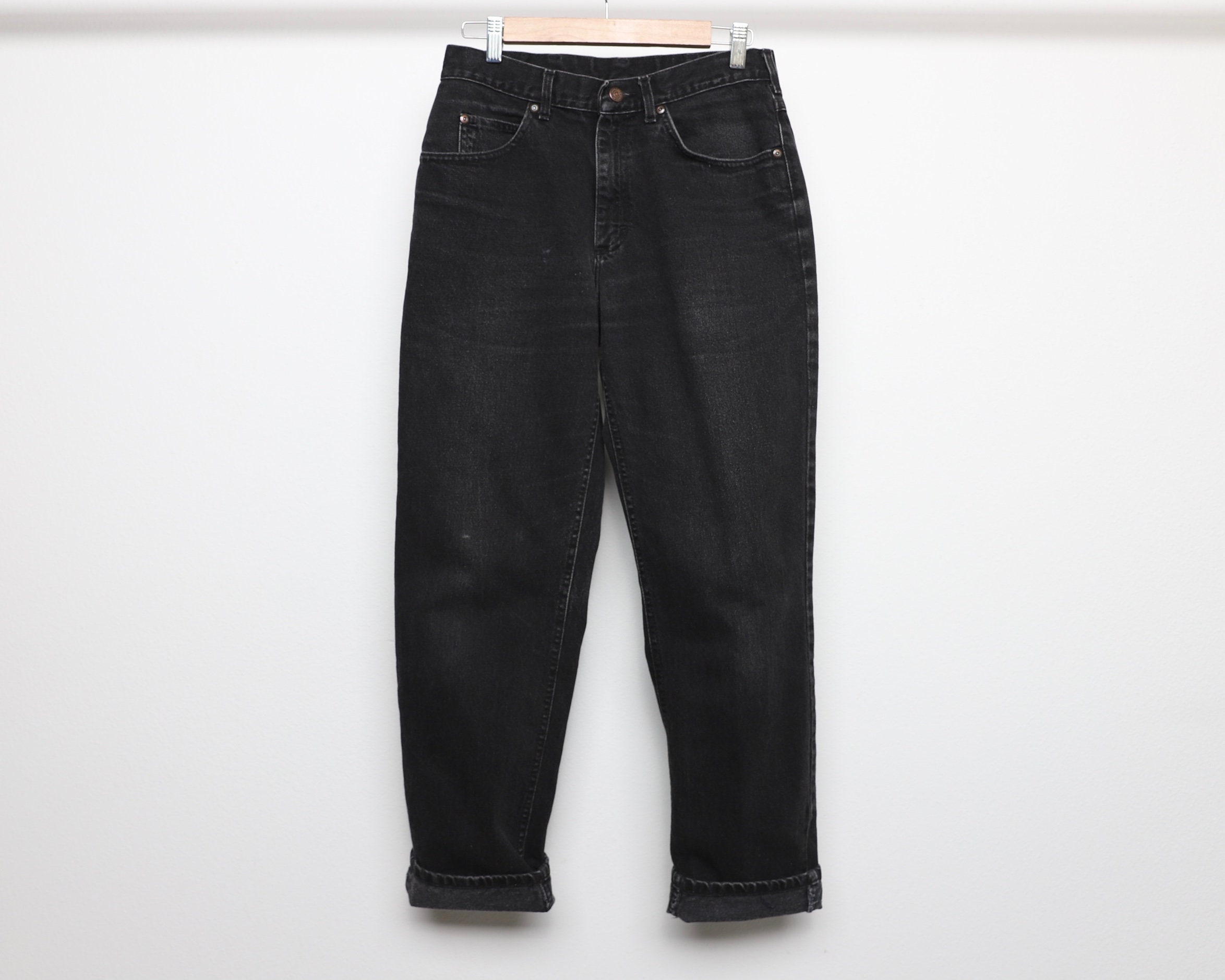 Vintage BLACK lee brand 90s Y2k jeans black denim pants jeans