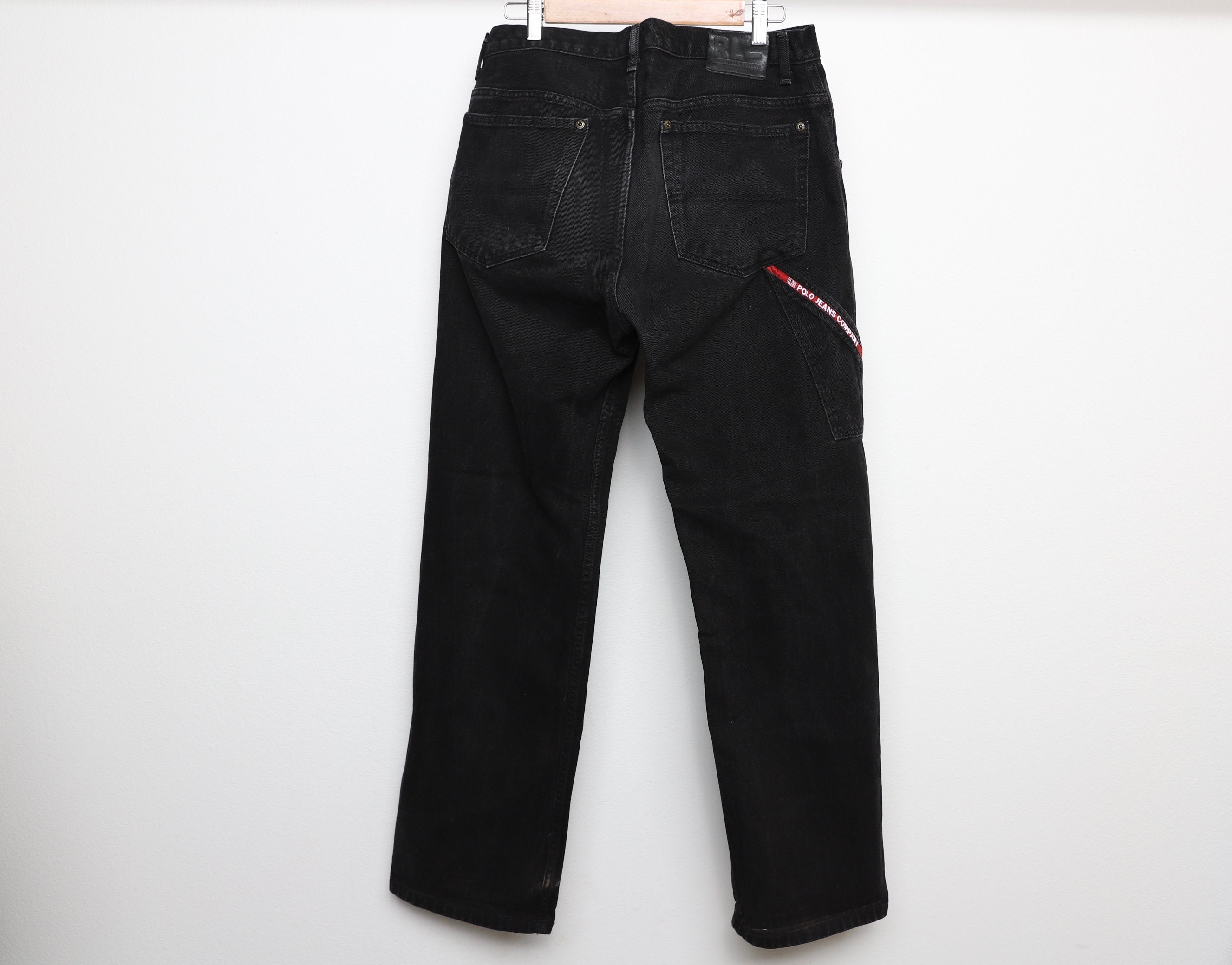 Vintage Ralph Lauren POLO C-5 BLACK Denim Jeans 1990s Y2k - Etsy