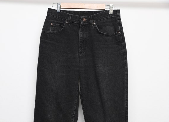 Vintage BLACK Lee Brand 90s Y2k Jeans Black Denim Pants Jeans 30x31 -   New Zealand