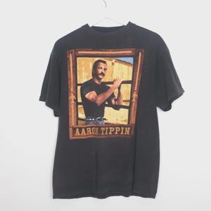 vintage AARON TIPPIN 1990s y2k country music vintage t-shirt -- tour country music -- men&#39;s size medium
