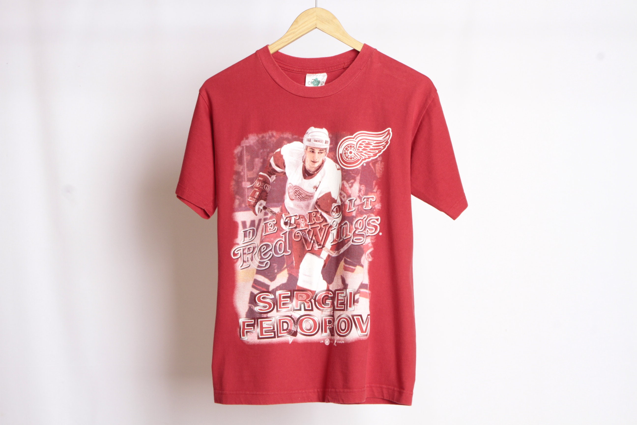 Vintage NHL (Screen Stars Best) - Detroit Red Wings Sergei Fedorov T-Shirt  1992 Large – Vintage Club Clothing