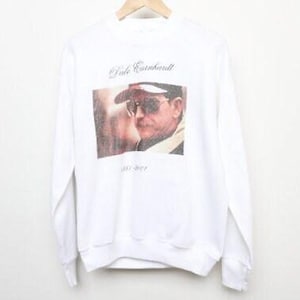 Vintage des années 90 DALE Earnhardt blanc ras du cou hommage sweatshirt jerzees sweat-shirt--taille moyenne
