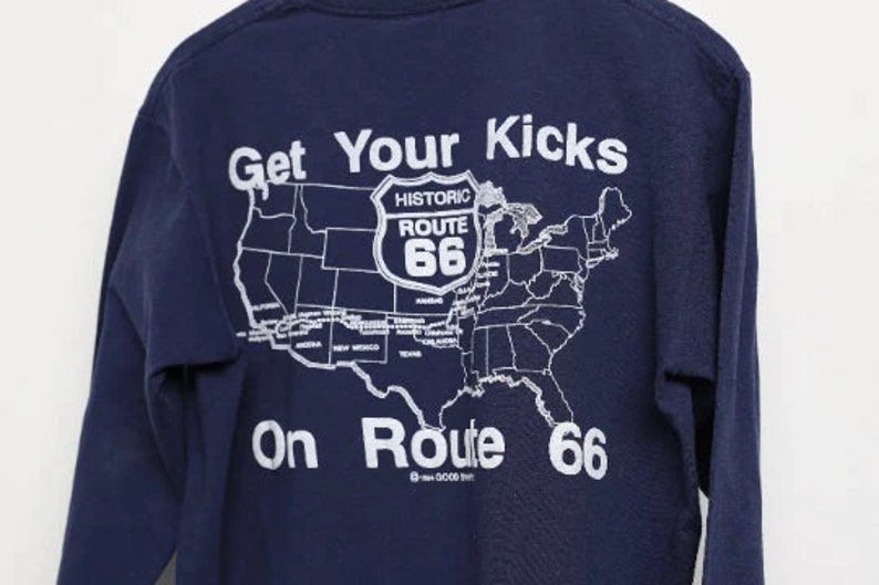 vintage NEW MEXICO blue long sleeve 1994 vintage ROUTE 66 Albuquerque, New Mexico t-shirt size medium image 3