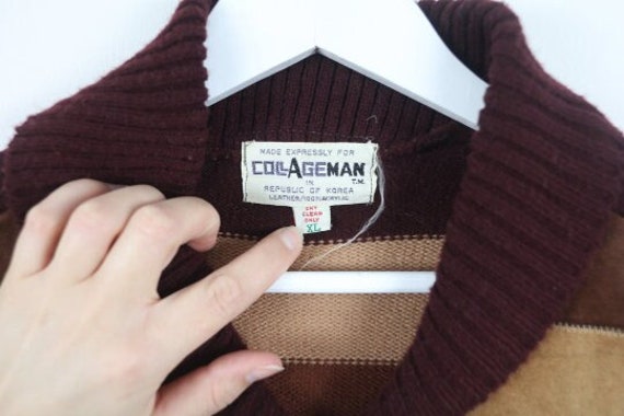 vintage men's COLLECTIBLE collageman brand SUEDE … - image 3