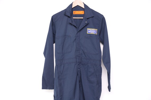 vintage boilersuit BLUE dickies style overalls COV