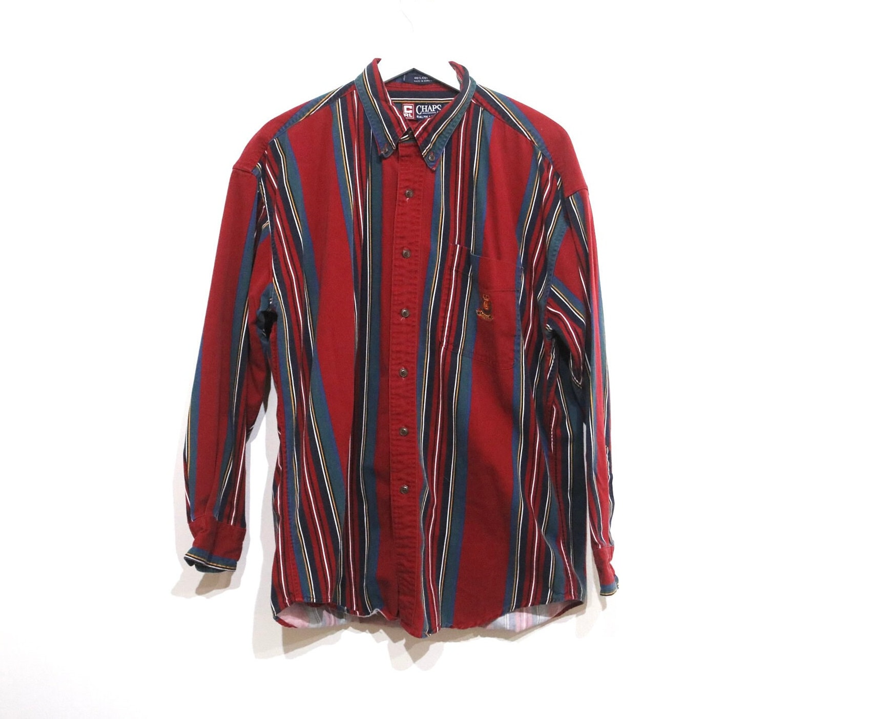 裾ポニー　長谷川昭雄　The big shirt 90s Ralph Lauren Big Oxford ビッグシャツ L 裾ポニー 長谷川