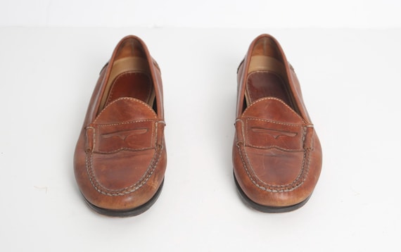 Vintage Brand Men’s Brown Leather Loafers Oslo Penny Loafers (Vintage Brown) Goodyear Welted – Craft  main image 2